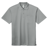 グレー GLIMMER 4.4oz ドライポロシャツ（ポケット付） 330-AVP