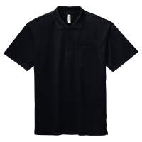 ブラック GLIMMER 4.4oz ドライポロシャツ（ポケット付） 330-AVP