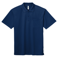 ブルー GLIMMER 4.4oz ドライポロシャツ（ポケット付） 330-AVP