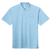 ブルー GLIMMER 4.4oz ドライポロシャツ（ポケット付） 330-AVP