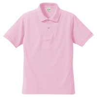 ピンク 反射プリント ドライポロシャツ 5050-01