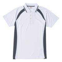 ホワイト wundou ベーシックテニスシャツ（キッズ） P-1710