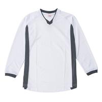 ホワイト wundou ベーシックロングスリーブサッカーシャツ P-1930