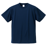 ブルー お手頃速乾 ドライ生地Tシャツ 5900-01