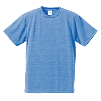 ブルー お手頃速乾 ドライ生地Tシャツ 5900-01