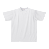 ホワイト 全面プリント ドライ生地Tシャツ 5900-01