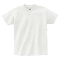 ホワイト 定番 綿100％生地Tシャツ 085-CVT