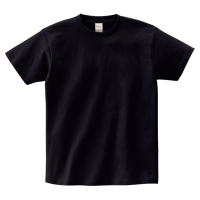 ブラック 定番 綿100％生地Tシャツ 085-CVT