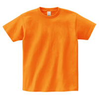 オレンジ 定番 綿100％生地Tシャツ 085-CVT