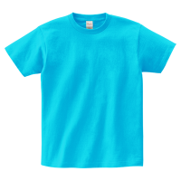 ブルー 定番 綿100％生地Tシャツ 085-CVT