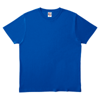 ブルー 定番綿100％ シルエットにこだわったTシャツ GAT-500