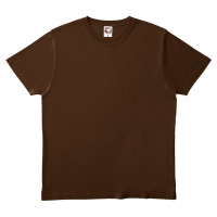 ブラウン 定番綿100％ シルエットにこだわったTシャツ GAT-500