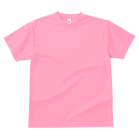 ピンク 速乾 ドライ生地 Tシャツ 300-ACT