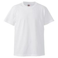 ホワイト 高品質 綿100％生地Tシャツ 5001-01