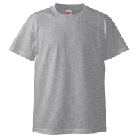 グレー 高品質 綿100％生地Tシャツ 5001-01