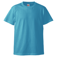 ブルー 高品質 綿100％生地Tシャツ 5001-01