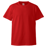 レッド 高品質 綿100％生地Tシャツ 5001-01