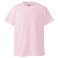 ピンク 高品質 綿100％生地Tシャツ 5001-01