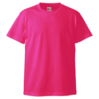 ピンク 高品質 綿100％生地Tシャツ 5001-01