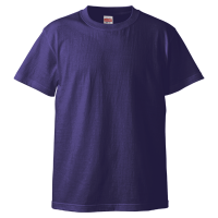 パープル 高品質 綿100％生地Tシャツ 5001-01
