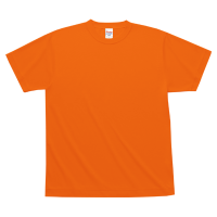 オレンジ 鹿の子生地仕様 ざっくりした着心地のTシャツ 117-VPT