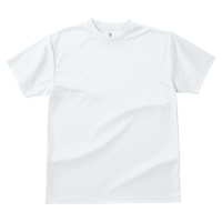 ホワイト 1色プリント専用 速乾 ドライ生地Tシャツ 300-ACT