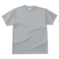 グレー 1色プリント専用 速乾 ドライ生地Tシャツ 300-ACT