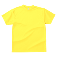 イエロー 1色プリント専用 速乾 ドライ生地Tシャツ 300-ACT