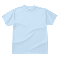 ブルー 1色プリント専用 速乾 ドライ生地Tシャツ 300-ACT