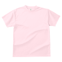 ピンク 1色プリント専用 速乾 ドライ生地Tシャツ 300-ACT