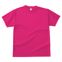 ピンク 1色プリント専用 速乾 ドライ生地Tシャツ 300-ACT