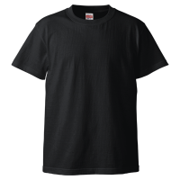 ブラック 1色プリント専用 高品質 綿生地Tシャツ 5001-01