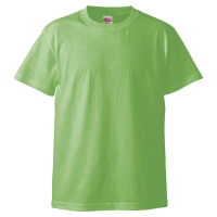 グリーン 1色プリント専用 高品質 綿生地Tシャツ 5001-01