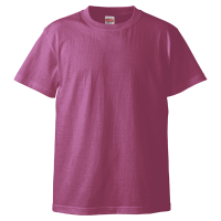 パープル 1色プリント専用 高品質 綿生地Tシャツ 5001-01