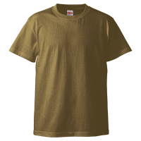 ベージュ 1色プリント専用 高品質 綿生地Tシャツ 5001-01