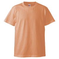 オレンジ 1色プリント専用 高品質 綿生地Tシャツ 5001-01