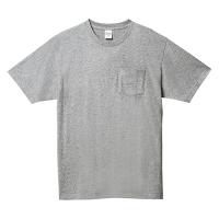 グレー Printstar 　5.6オンス ヘビーウェイトポケットTシャツ　109-PCT